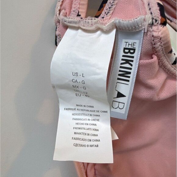 The Bikini Lab Floral Print Bralette Bikini Top - Picture 4 of 5